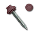 EAGLE 1 Long-Life Metal Roofing Screws: #14 x 1.5 Dome Cap Metal Roofing Screws (250-Count), Self-Tapping Tip, EPDM Washer, Multiple Colors/Includes 5/16' Magnetic Hex Bit Driver (Burgundy, 250)