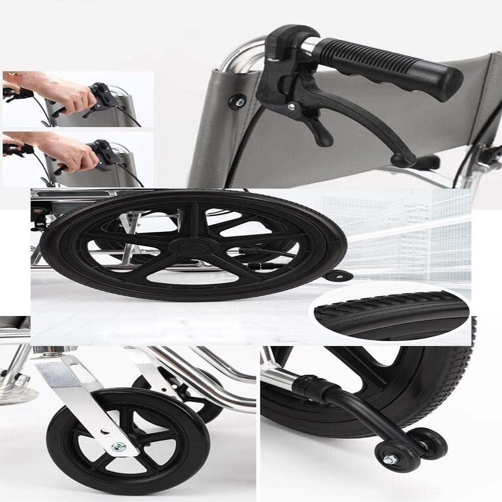 Wheelchair Manual, with Toilet Multifunction Fold Light Take A Bath Waterproof Old Man Hand Scooter,Portable
