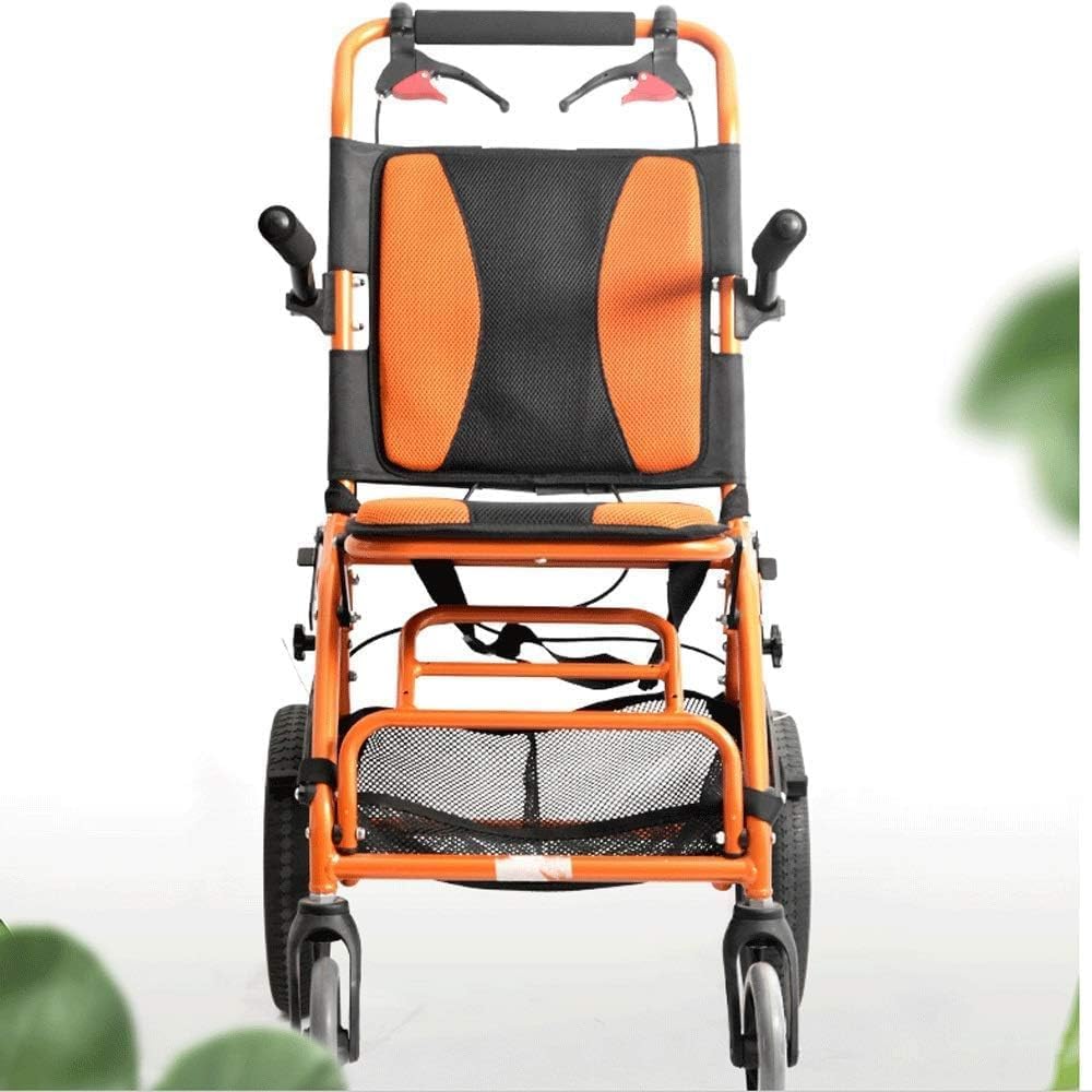 Wheelchair - Lightweight Folding Travel Ultra Light Handicapped Elderly Portable Scooter, Product Size: 80 X 52 X 98 cm