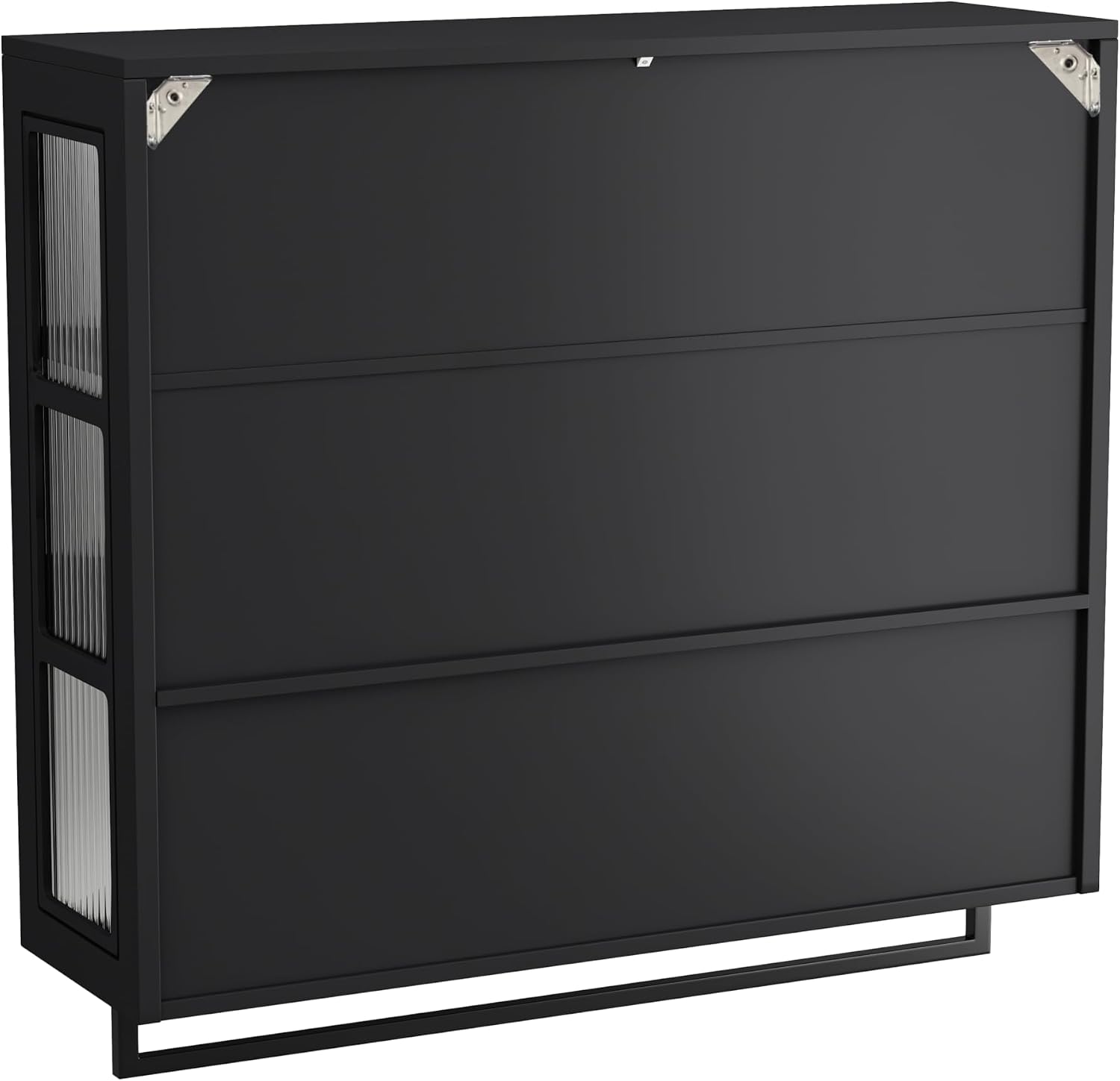 Bathroom Medicine Cabinet Wall Mount with Tempered Glass Doors Open and Hidden Storage Towel Bar for Bathroom Over The Toilet Laundry Room Kitchen