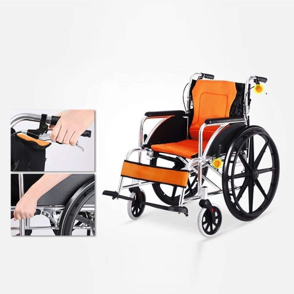 Wheelchair Aluminum Alloy， Light Fold Old Man Scooter Disabled Manual Super Light Tourist