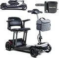 Mobility Scooter for Senior & Adults, Cruise & Airport Approved-44lb Foldable Portable Motorized Scooters with Removable Lithium Battery for 15.53 Miles Travel, 298lb Capacity (with 2-in-1 Holder)