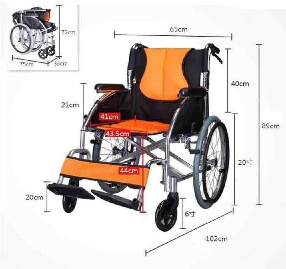 Wheelchair Aluminum Alloy, Fold Light Multifunction Old Man Portable Disabled Hand Scooter,Portable