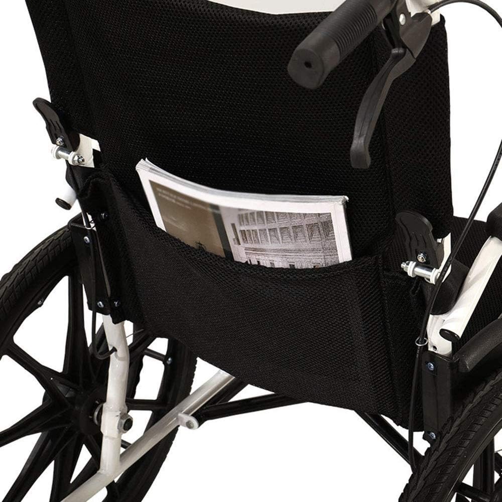 Wheelchair,Wheelchair Folding Lightweight Travel Portable Ultralight Elderly Elderly Trolley Disabled Portable Scooter, Black