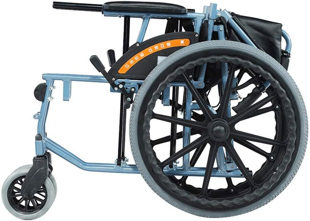 Wheelchair-Portable Folding Travel Wheelchair, Hand-held Ultra-Light Transport Wheelchair, Disabled Scooter, Suitable for The Elderly 1296946cm