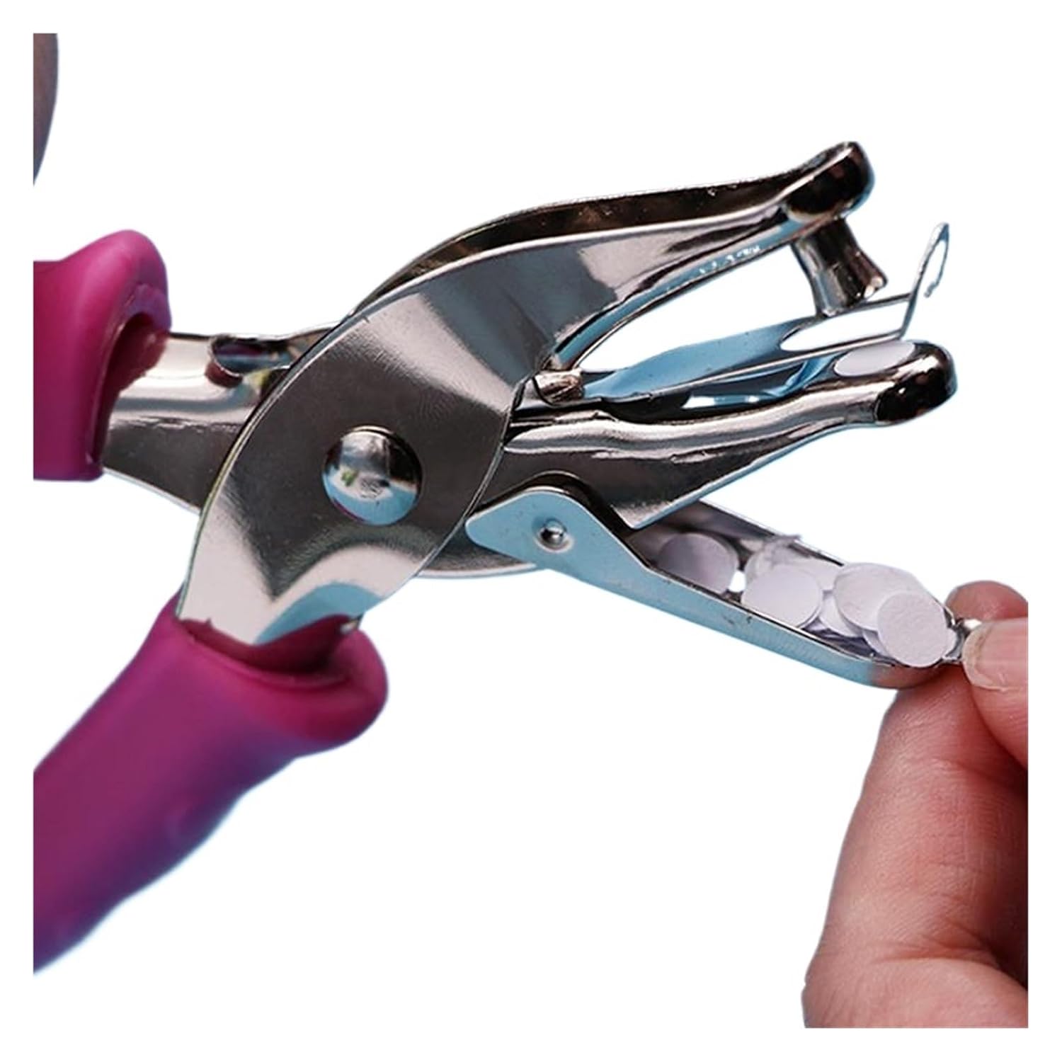Paper Hole Punch Single-Hand Circle Hole Puncher-3-6mm Adjustable Paper Perforator for Scrapbooking(6mm)
