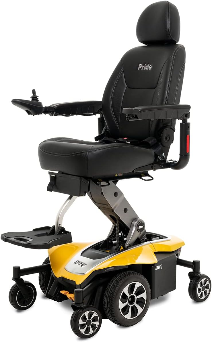 Pride Jazzy Air 2 (Citrine Yellow)- Includes Joystick Cover, Chair Cover, ARM Bag!