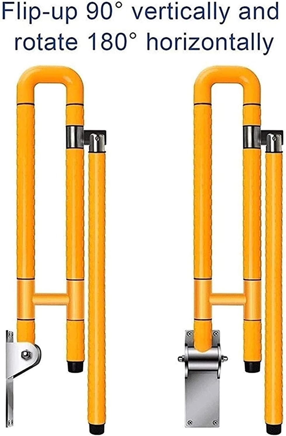 Bath Handle Towel Rail Handle Grab Bar Bathroom Seat Support Foldable Skid Resistance Toilet Hand Grips for Disability Aid and Elderly Assistance (Color : Yellow)