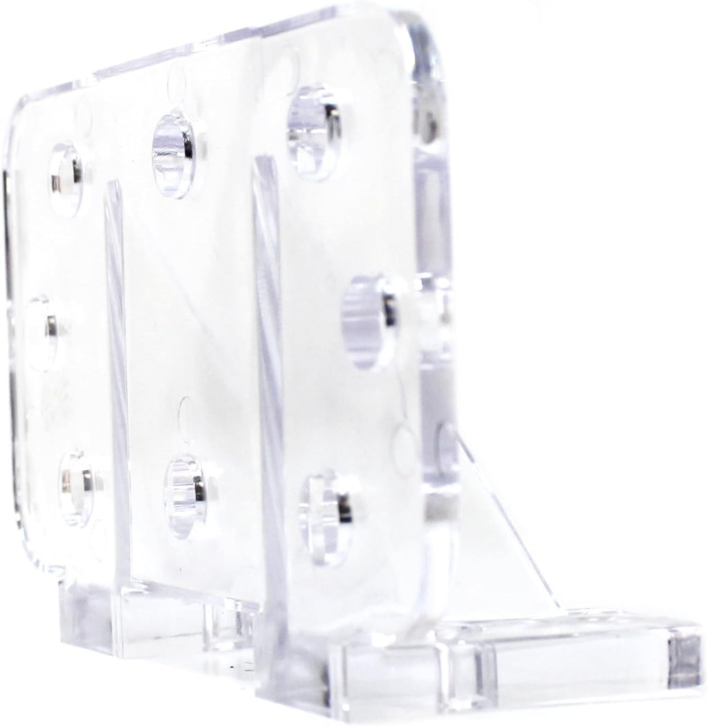 Clear Plastic Keystone 25 Piece Jumbo Snow Guards with Mechanical Fastening Mounting Hardware Kit - Includes (50) 2' #14 Self-tapping Screws with Neoprene Washers for Wood Purlins & (1) Tube Sealant