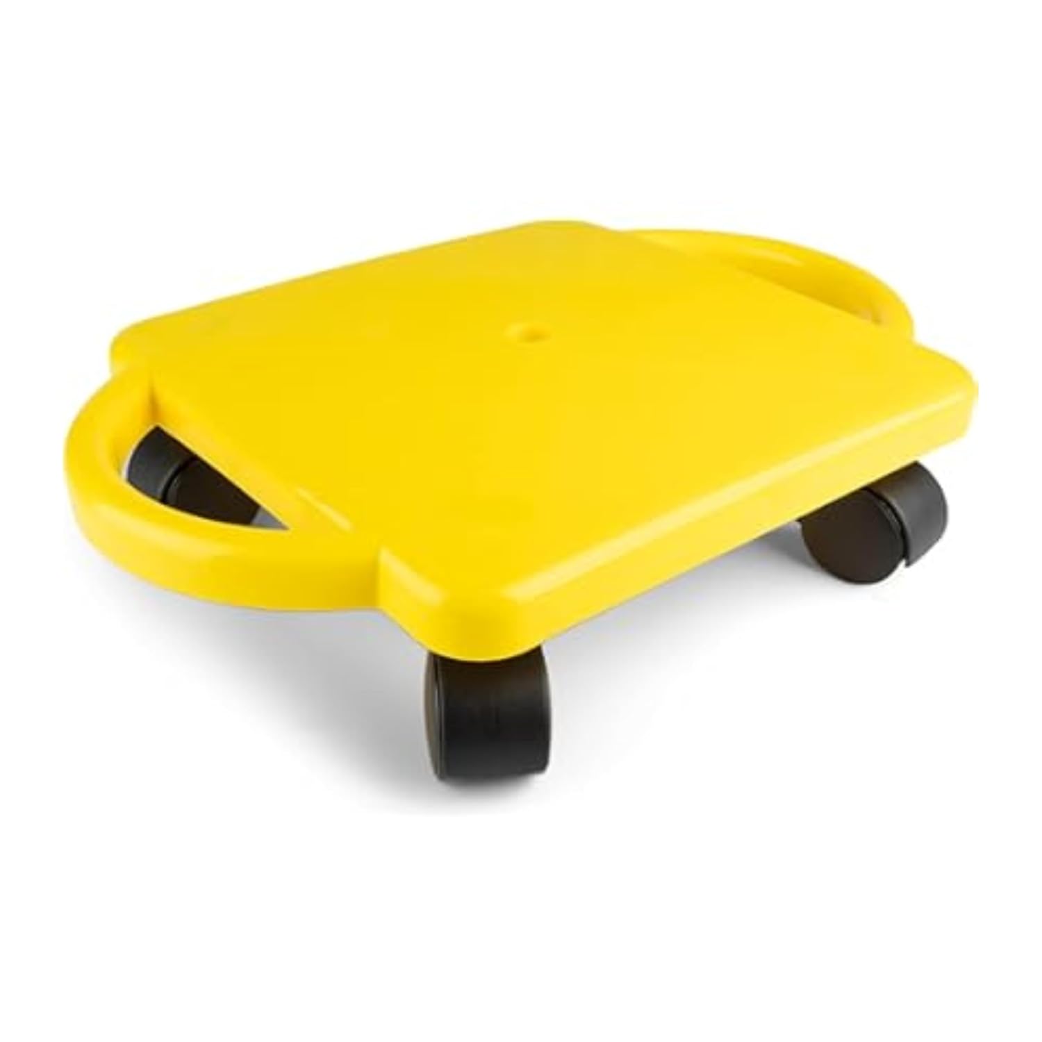 6 Count, Cosom Scooter Board Set, 12' Children's Sit & Scoot Board with 2' Non-Marring Nylon Casters & Safety Guards for Physical Education Class, Sliding Boards with Safety Handles, Assorted Colors