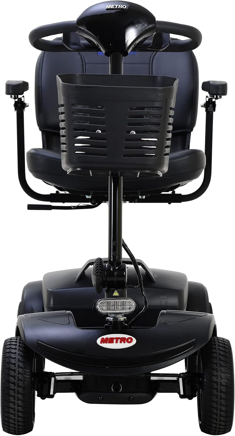 Folding Mobility Scooter for Seniors 4 Wheel Scooter for Adults Electric Medical Scooter Compact for Travel - Electric Powered Wheelchair Device - Compact Heavy Duty Mobile(M1 Black)