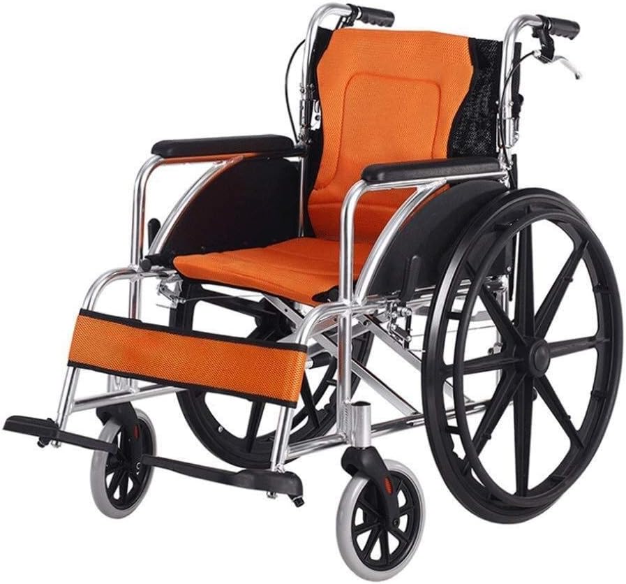 Wheelchair Aluminum Alloy, Light Fold Old Man Scooter Disabled Manual Super Light Tourist,Portable
