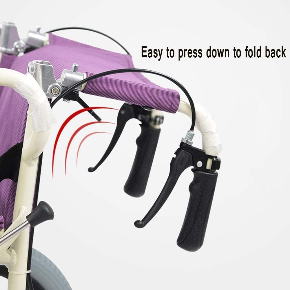Wheelchairs Folding Lightweight Non-Slip Handle Portable Old Man Scooter Suitable for Travel