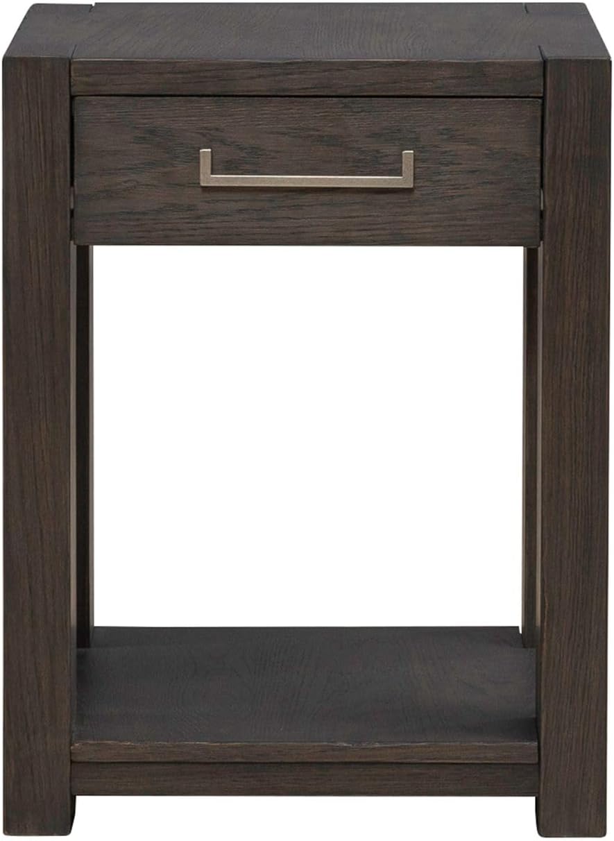 Liberty Furniture Lennox Hill Living Room Chairside Table - Bark