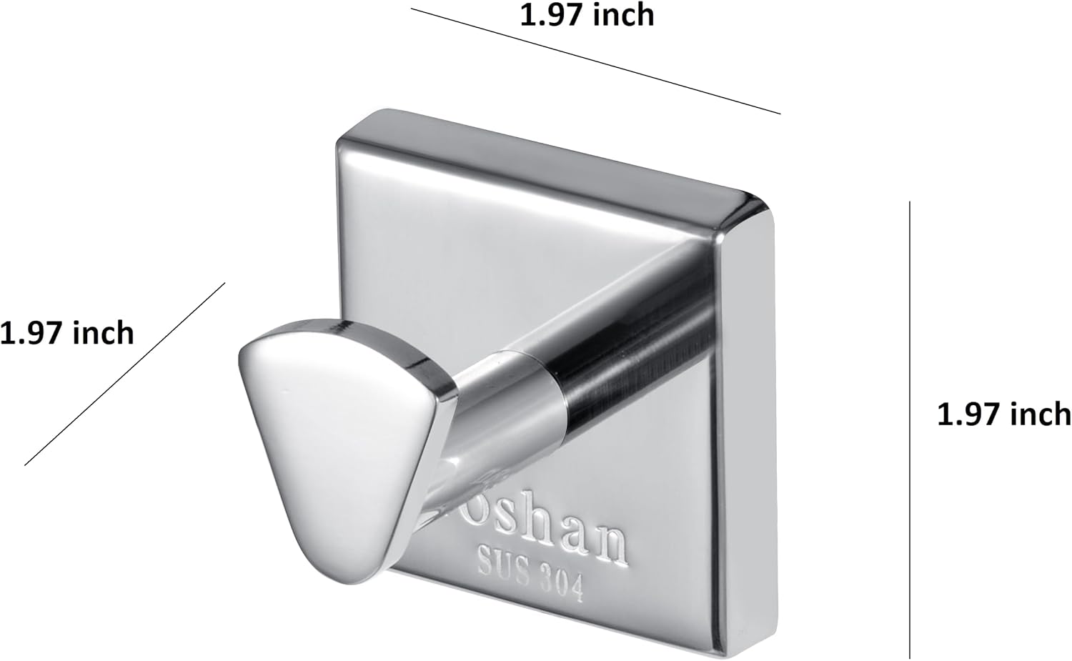 Roshan Handcrafted and Hand Polished Multi Purpose Towel Rack, Rust Proof and Peel Resistant Towel Shelf, Includes 2 Handmade Hooks (6-Piece Silver)