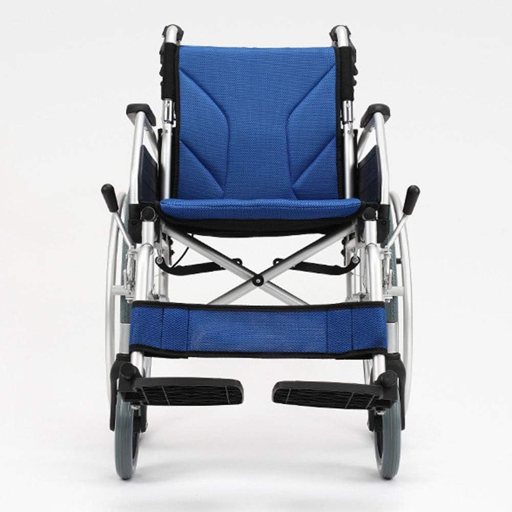 Lightweight Folding Wheelchair Driving,Wheelchair Portable Cart,Elderly Disabled Aluminum Alloy Widened Wheelchair Scooter Transport,Portable