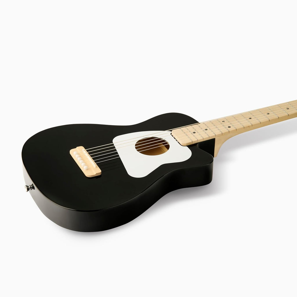Loog Pro 6 Acoustic kids real guitar for Beginners Compact size Ages 9+ Learning app and Lessons included