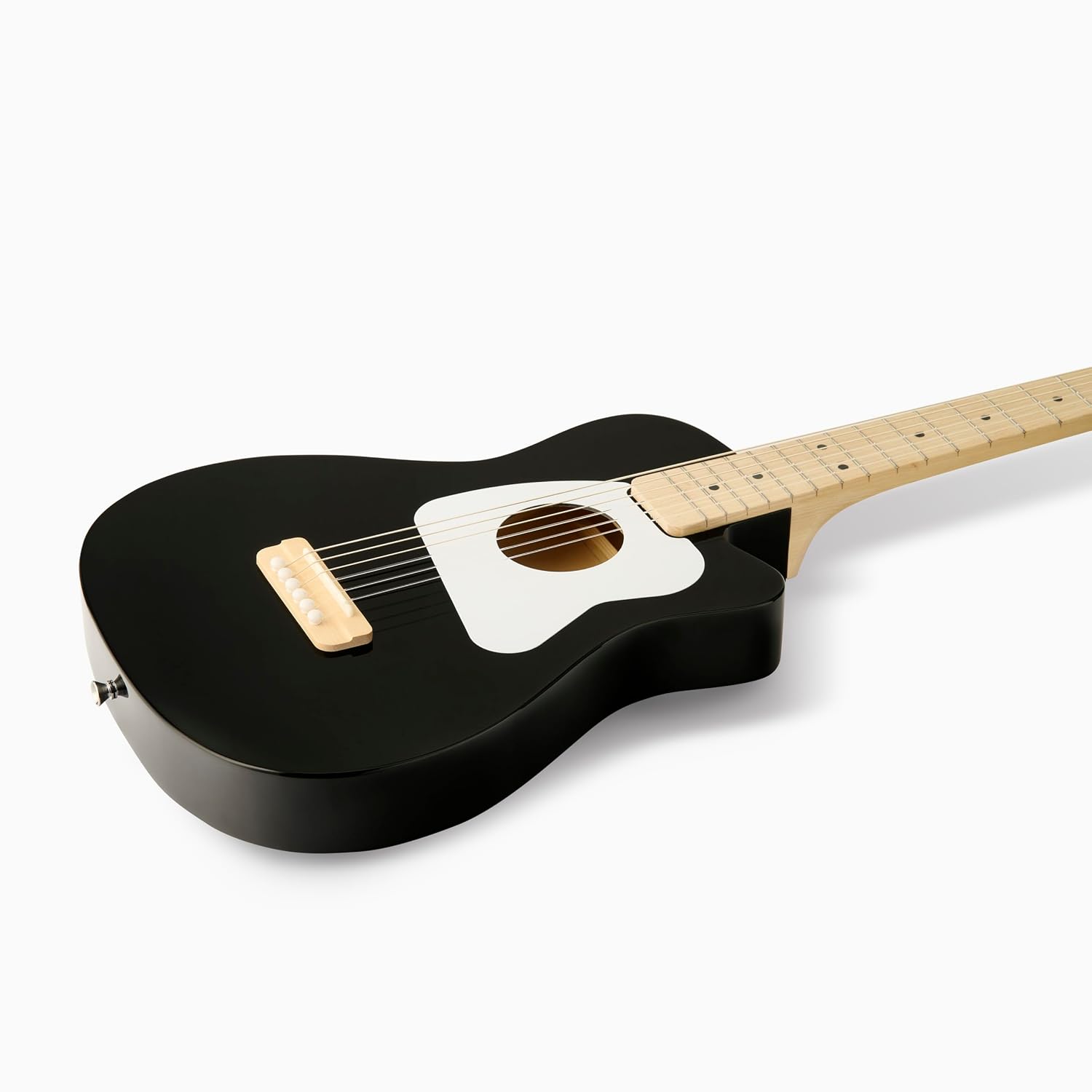 Loog Pro 6 Acoustic kids real guitar for Beginners Compact size Ages 9+ Learning app and Lessons included