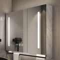 Smart medicine cabinet with mirror and led lights,bathroom vanity mirror with storage,One-click defogging,Rectangular Medicine Cabinets with Towels Bar,Medicine Cabinet Wall Mounted Touch Switch ( Col
