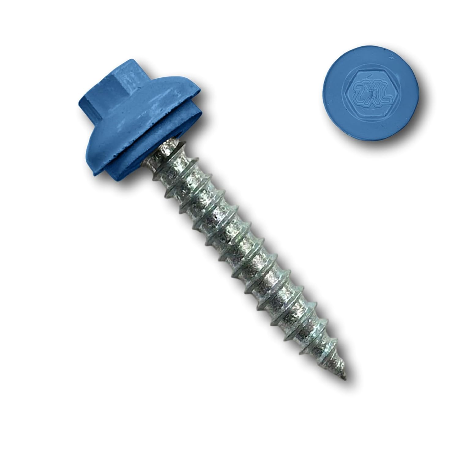 EAGLE 1 Long-Life Metal Roofing Screws: #14 x 1.5 Dome Cap Metal Roofing Screws (250-Count), Self-Tapping Tip, EPDM Washer, Multiple Colors/Includes 5/16' Magnetic Hex Bit Driver (Regal, 250)