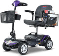 4 Wheel Metro Mobility Scooter for Adults-Motorized Scooter for Seniors-300 lbs Max Weight Capacity-Long Range and Removable Battery-300W Powerful Motor-M1 Purple