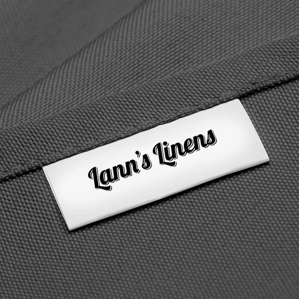 Lann's Linens - 10 Premium 108' Round Tablecloths for Wedding/Banquet/Restaurant - Polyester Fabric Table Cloth - Dark Gray