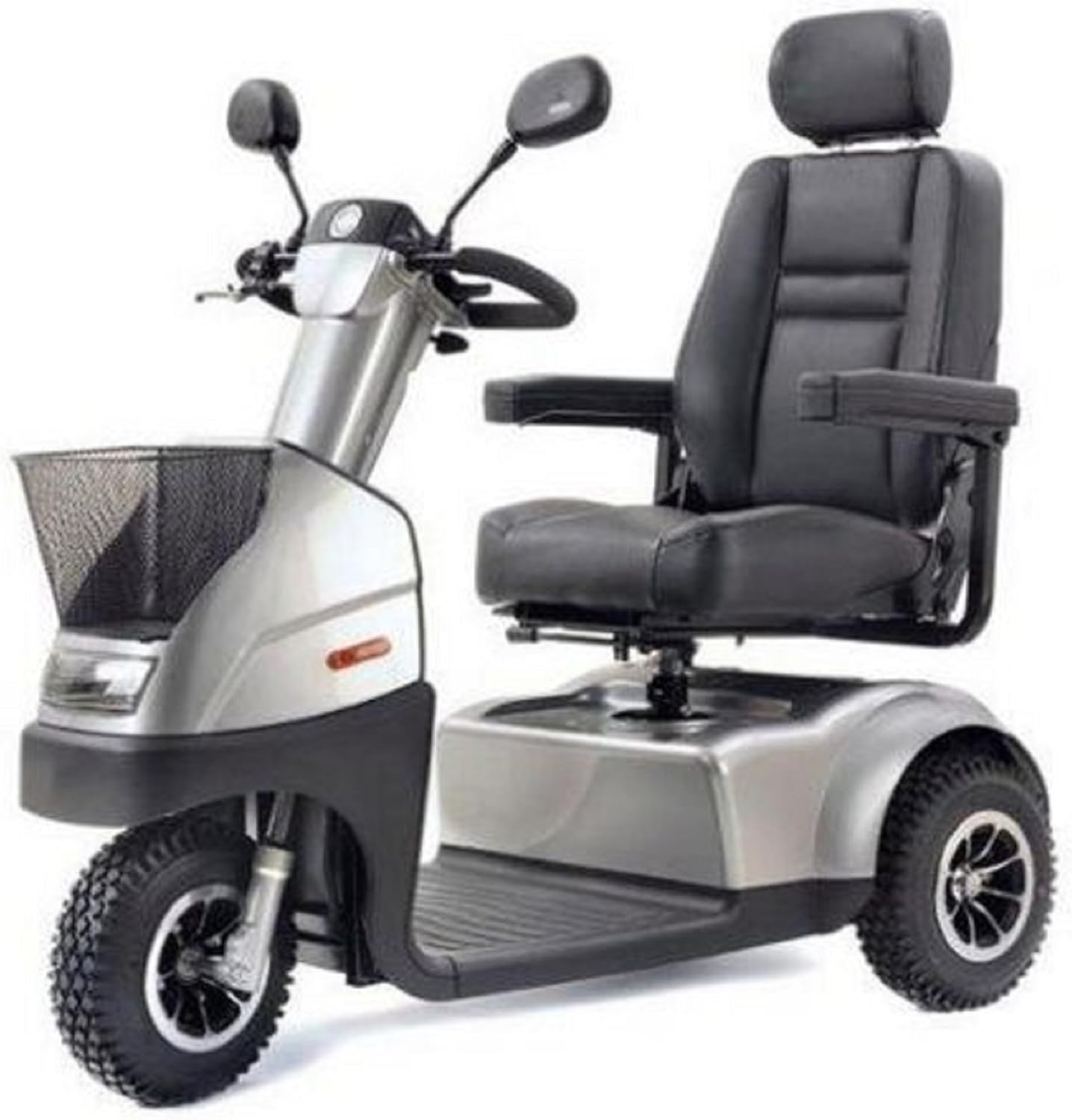 Afikim - Afiscooter C3 Breeze - Mid Size Mobility Scooter - 3-Wheel - Metallic Silver