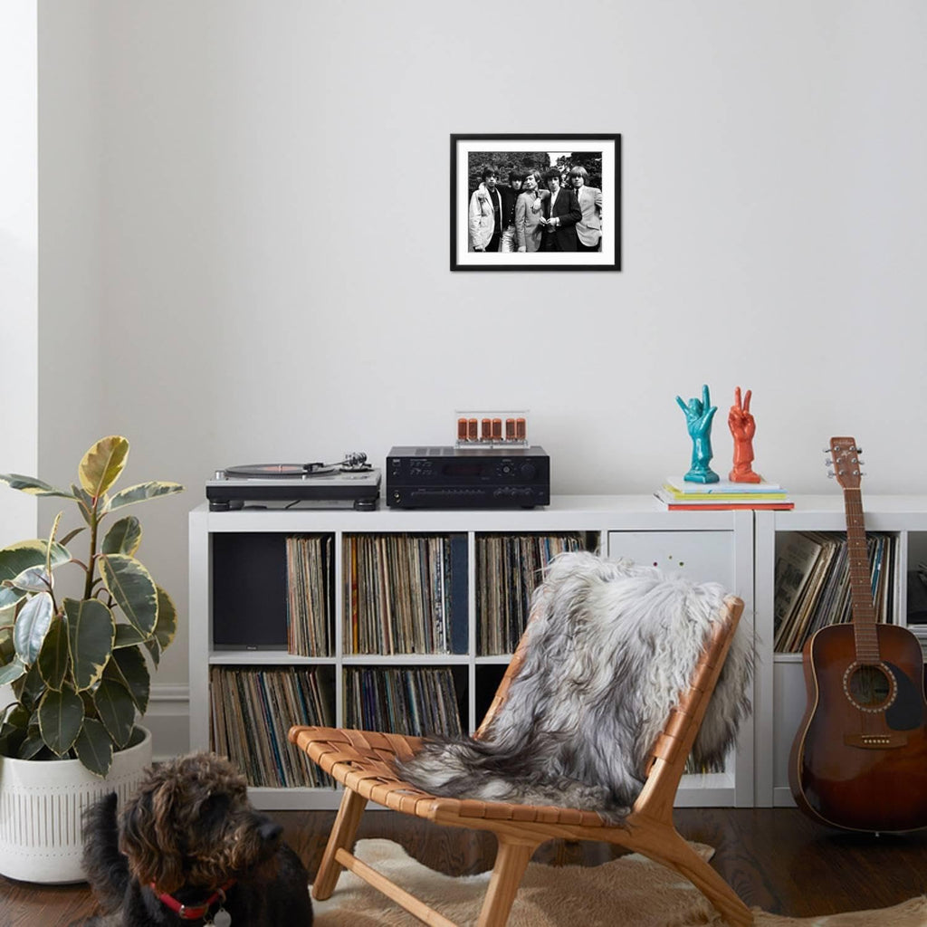 Art.com Wall Photo Rolling Stones, 1964 on Black Frame by Associated Newspapers, 21' x 17'