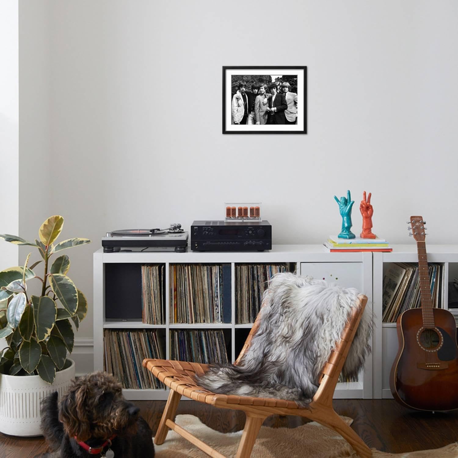 Art.com Wall Photo Rolling Stones, 1964 on Black Frame by Associated Newspapers, 21' x 17'