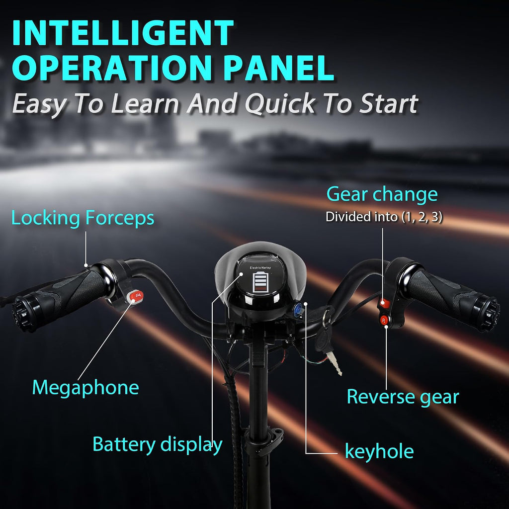 Mobility Scooters for Seniors – 4 Wheel Foldable Portable Electric Scooter, Collapsible & Motorized, 500W Dual Motor, 30-Mile Range, 11 MPH, All-Terrain Folding Mobility Scooter Lightweight for Adults