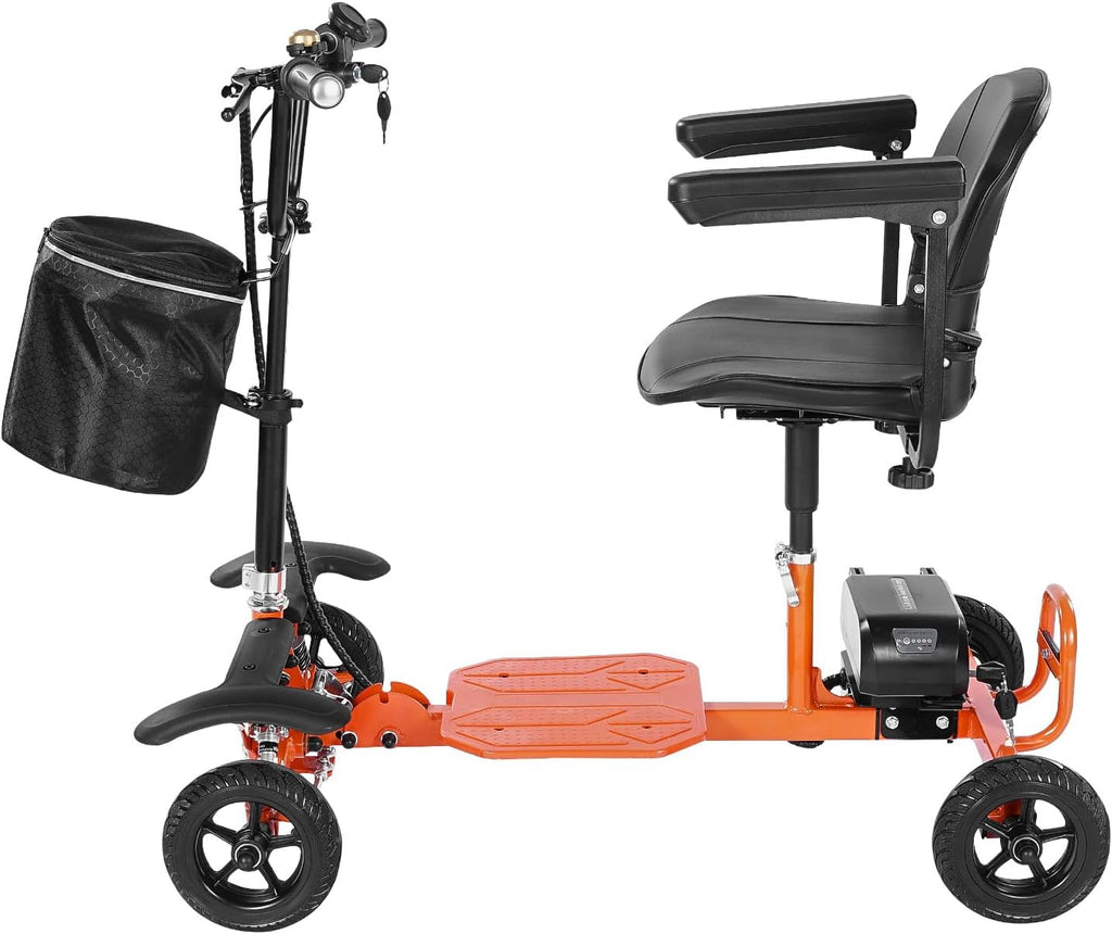 VEVOR 2025 Upgraded Lightweight Mobility Scooter for Adults & Seniors, 50lb Foldable, FAA & Cruise Approved with 12 Mile Range – Powered by Large 48V 5.2Ah Battery (No Frequent Battery swaps)