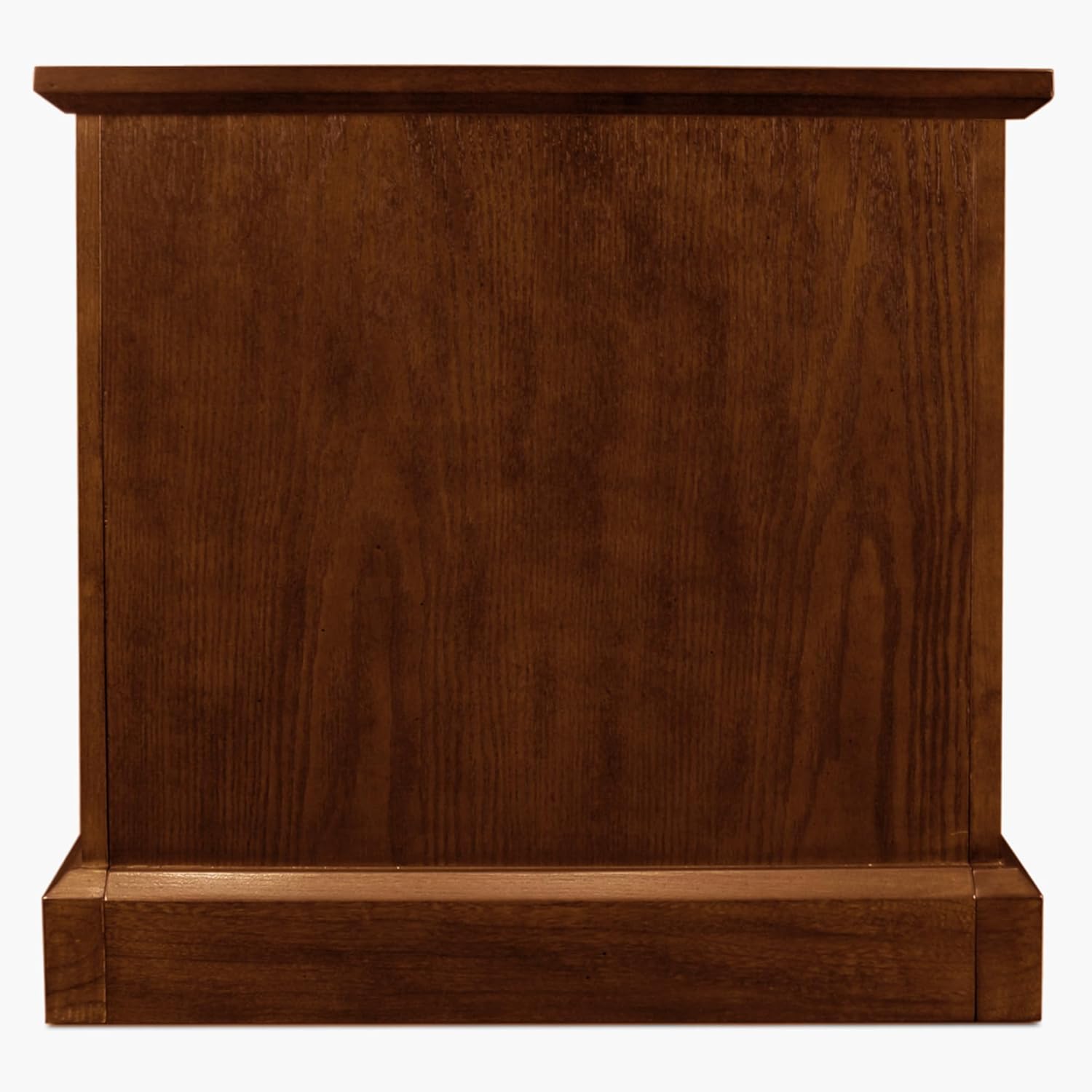Leick Home Mission Narrow End Table, Solid Wood, with Door, for Living Room and Small Spaces, Mission Oak, 82401