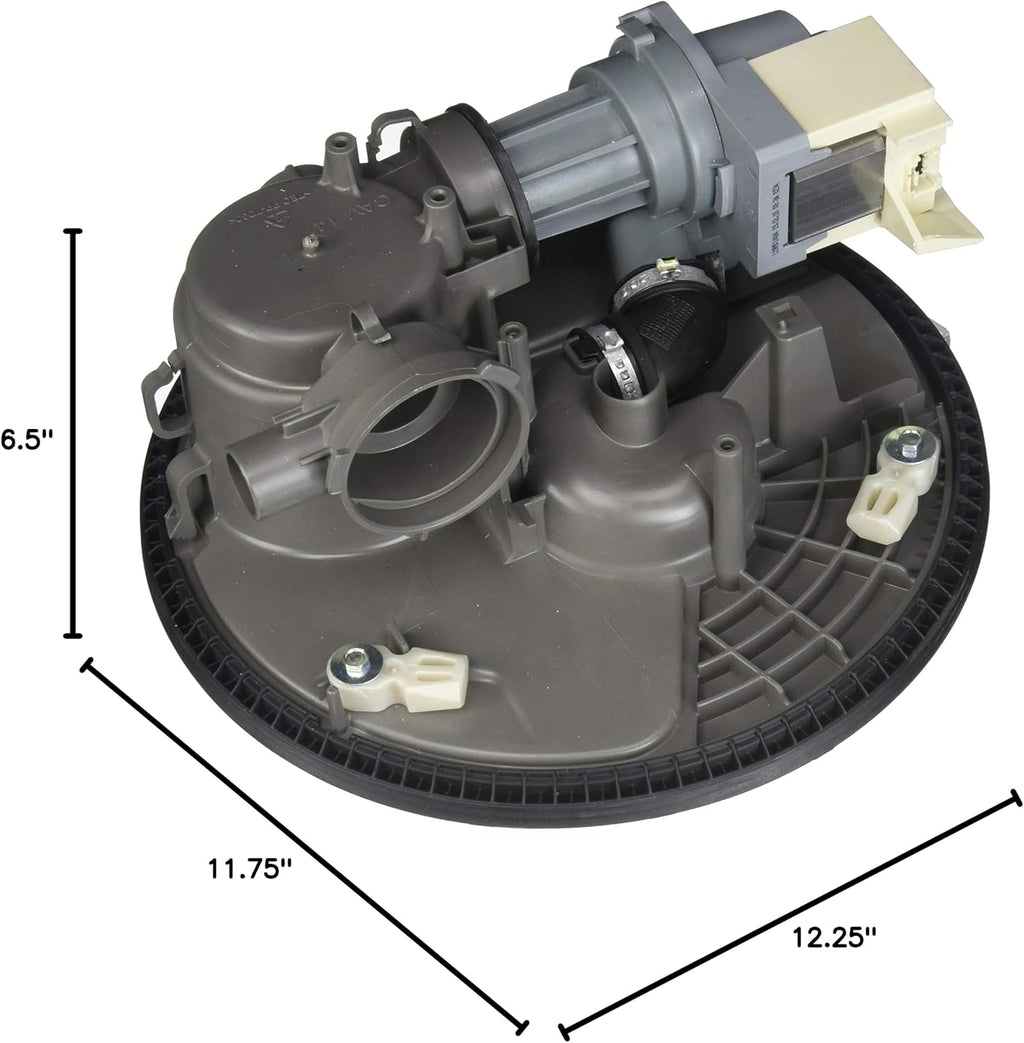 Whirlpool W11025157 Dishwasher Pump and Motor Assembly Genuine Original Equipment Manufacturer (OEM) Part for Whirlpool, Kenmore, IKEA