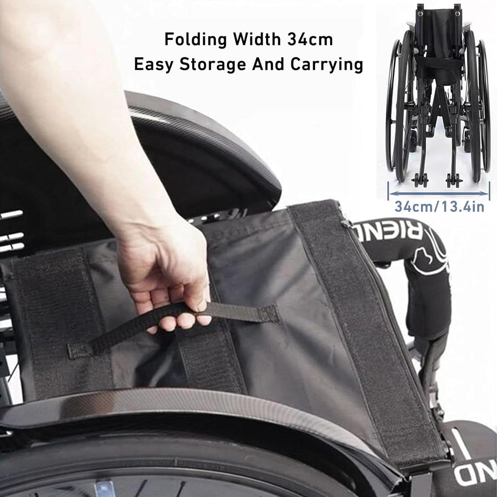 Sports and Leisure Wheelchairs for Adults,Lightweight Transport Wheelchair,Portable Self-propelled Manual Wheelchairs,Folding All-Terrain Wheelchair,Aluminum Alloy Wheelchair(Red,41cm/16.1in)
