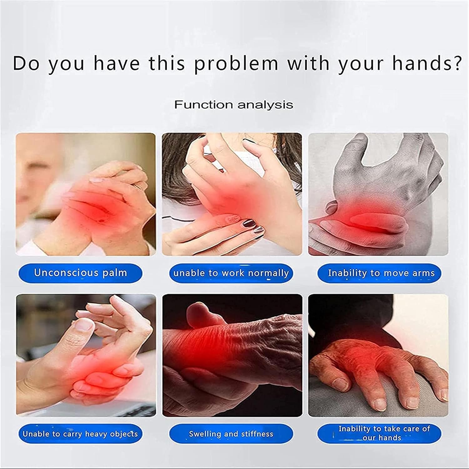 Disability Aids Rehabilitation Equipment Stroke Hemiplegia Finger Exerciser for Stroke People Finger Wrist Training,Right-M