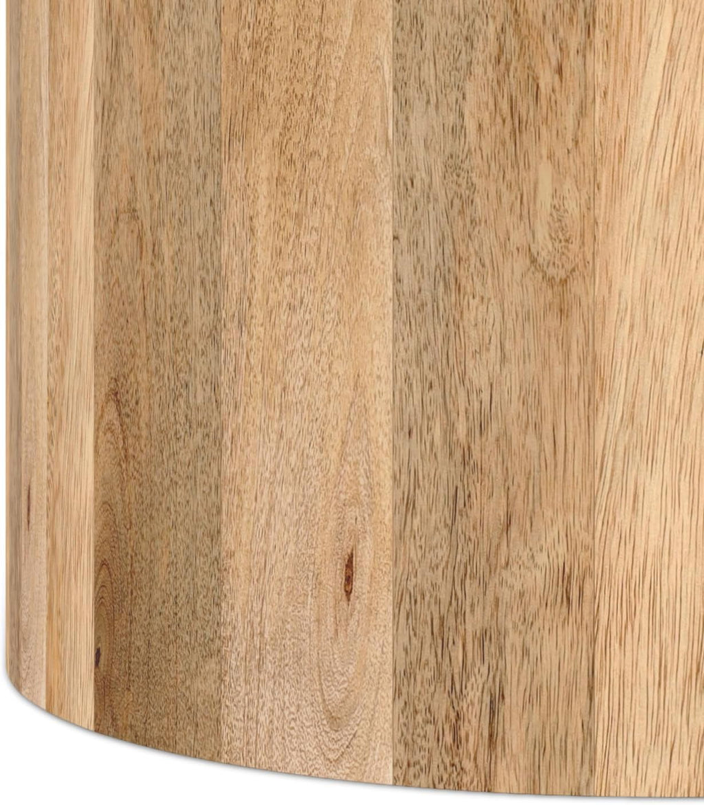 SIMPLIHOME Millbury End Table - 20 inch Wide Solid Mango Wood Round Side Table in Natural, Contemporary Accent Table for Living Room, Bedroom or Entryway with Handcrafted Design, Assembled