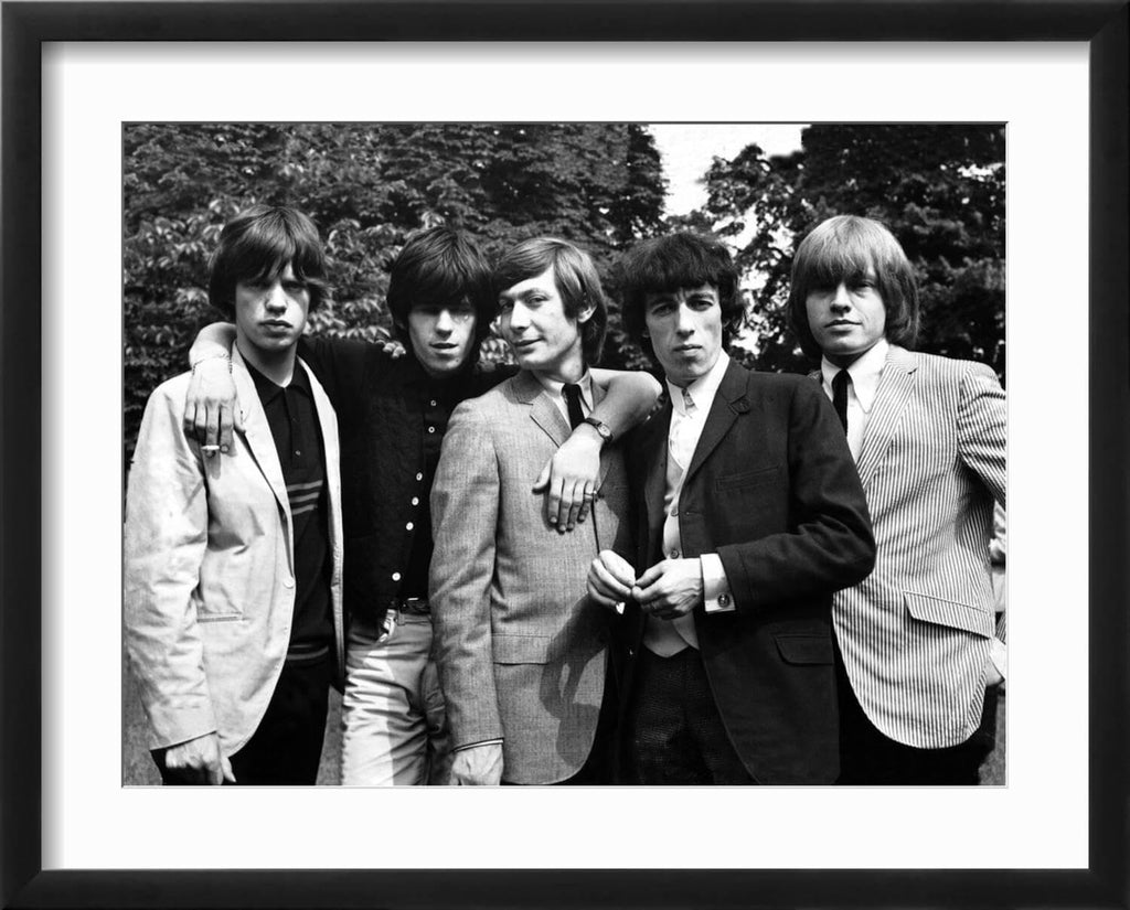 Art.com Wall Photo Rolling Stones, 1964 on Black Frame by Associated Newspapers, 21' x 17'