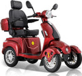Mobility Scooters for Seniors,Heavy-Duty 4 Wheel Mobility Scooters for Travel,500LBS Capacity 1000W All Terrain Handicap Scooters for Adults (Red1-afd)