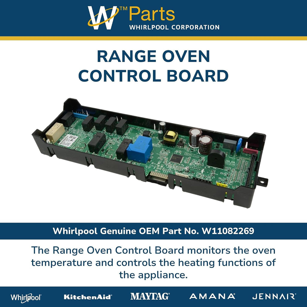 Whirlpool W11082269 Genuine OEM Range Oven Control Board Replacement Part - Replaces W10759276