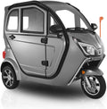 VEVOR 3-Wheel Enclosed Mobility Scooter for Seniors Adults, 650lbs Capacity, 3-Seater 1500W Electric Recreational Mobility Scooter 37 Miles Long Range, Remote Unlock, All-Terrain for Shopping Touring