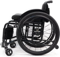 Lightweight All Terrain Sports Wheelchair,Aluminium Wheelchair,Portable Transport Wheelchair,Mute Wheelchair,Handbrakes Quick Release Rear Wheels & Anti-Tip Wheels,for Teenagers,Adults,Seniors(Black,3