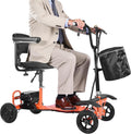 VEVOR 2025 Upgraded Lightweight Mobility Scooter for Adults & Seniors, 50lb Foldable, FAA & Cruise Approved with 12 Mile Range – Powered by Large 48V 5.2Ah Battery (No Frequent Battery swaps)