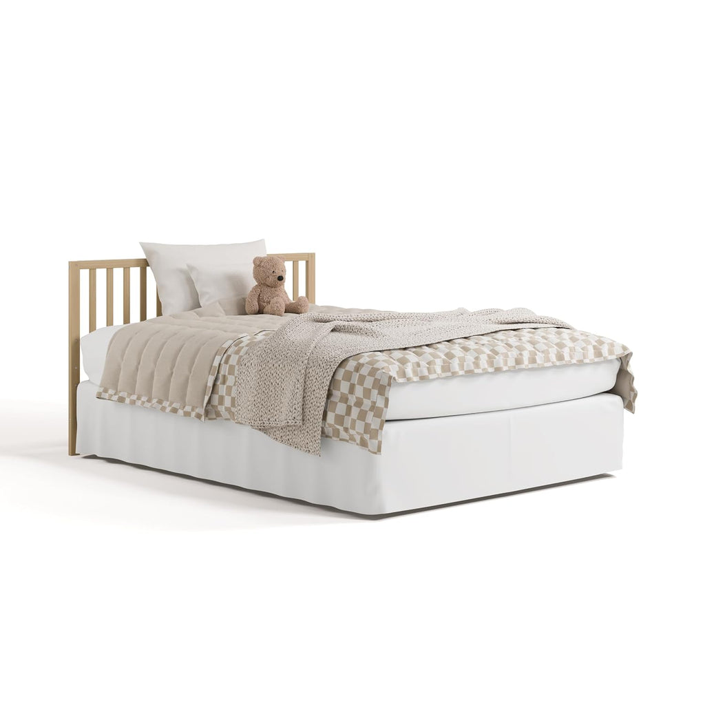 Storkcraft Morningside 5-in-1 Convertible Crib – GREENGUARD Gold Certified, Fits Standard Crib Mattress, Converts to Toddler Bed, Daybed and Full Bed, 4 Adjustable Mattress Heights (Driftwood)