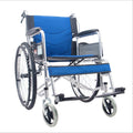 Transport Wheelchair - Folding Elderly Wheelchair Reinforced Steel Lightweight Scooter for The Elderly Lightweight Trolley Easy to Operate