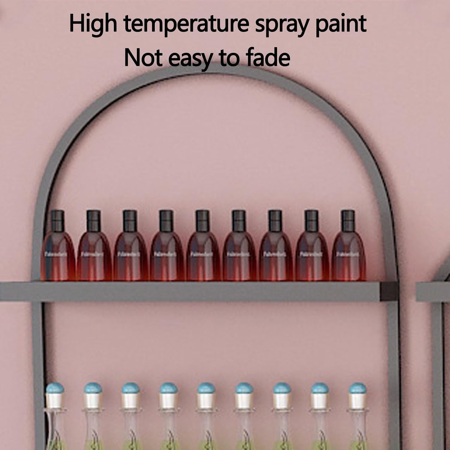 Nail Polish Rack Wall Mount Display The Corners are Smooth and Don't Scratch Your Hands Nail Polish Organizer for Nail Salon Dress Room Bedroom (Color : White)