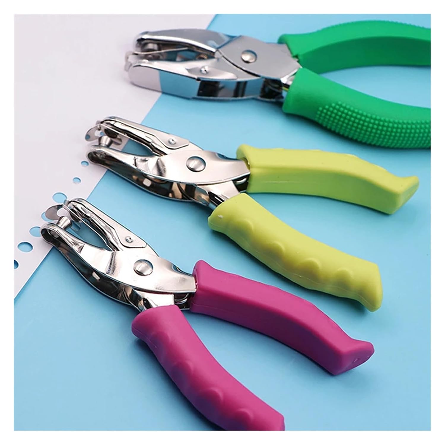 Paper Hole Punch Single-Hand Circle Hole Puncher-3-6mm Adjustable Paper Perforator for Scrapbooking(3mm)