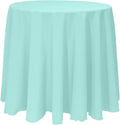 Ultimate Textile 90in Round Tablecloth - Polyester Table Cover with Seamless Design, Machine Washable, Stain & Wrinkle Resistant for Weddings - Aqua, 3 Pack