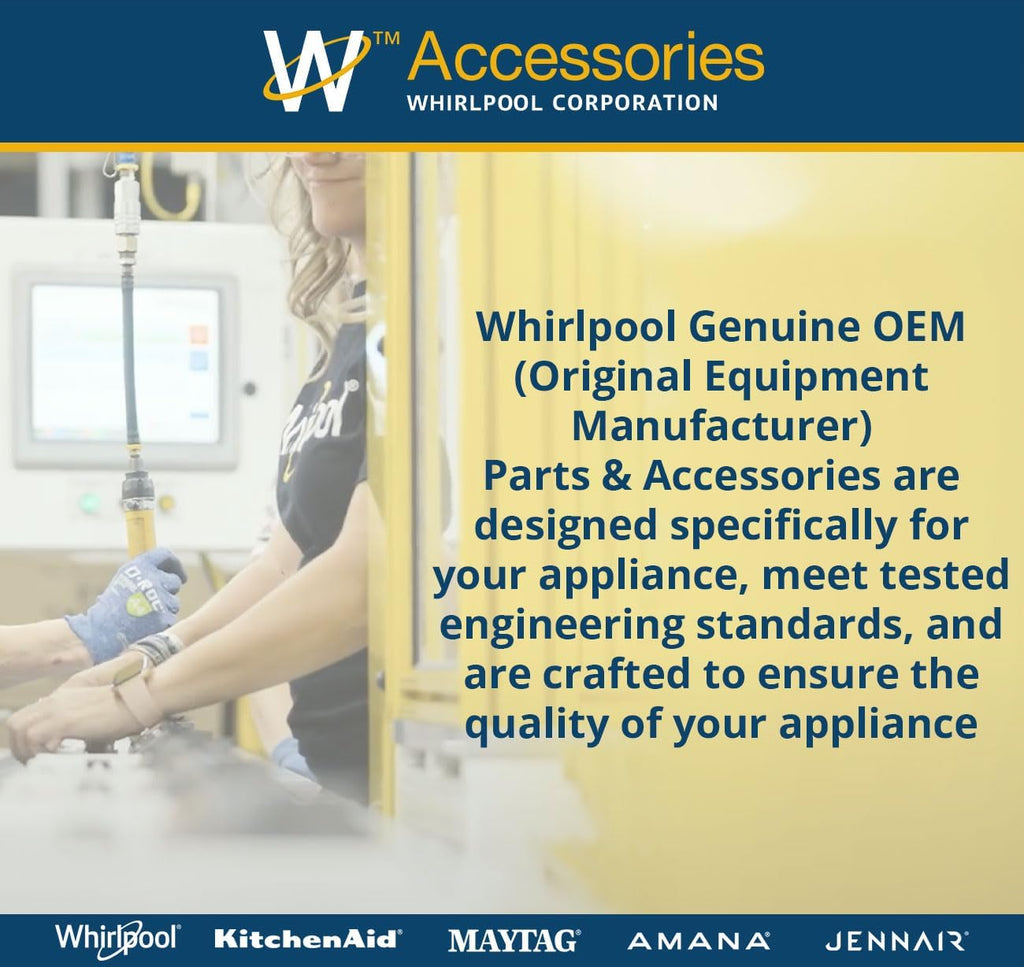 Whirlpool W10231704 Genuine OEM Knob Kit For Cooktops, Stainless Steel – Replaces 1548258, AH2355484, EA2355484, PS2355484, W10834226