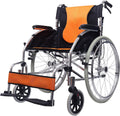 Wheelchairs Folding Wheelchairs, Self Propelled Wheelchairs Practical Lightweight Travel Out Folding 2.00Mm Thick Aluminum Alloy Humanized Wheelchair an Mobility Scooter,24Inch,nice