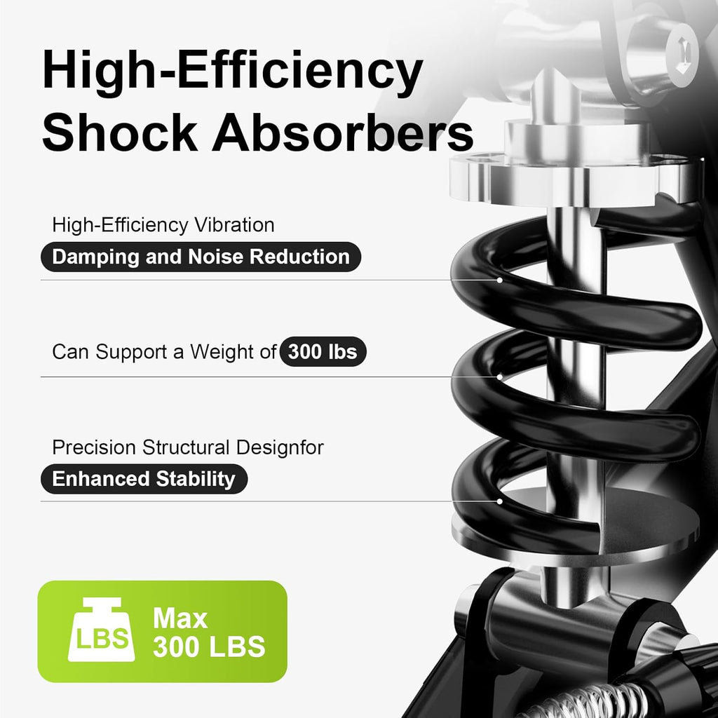 BlessReach Deluxe Medical Scooter Double Handbrake, All Terrain Steerable Knee Scooter Crutch Alternative, for Adults Injured Ankle & Foot Recovery in Blacks